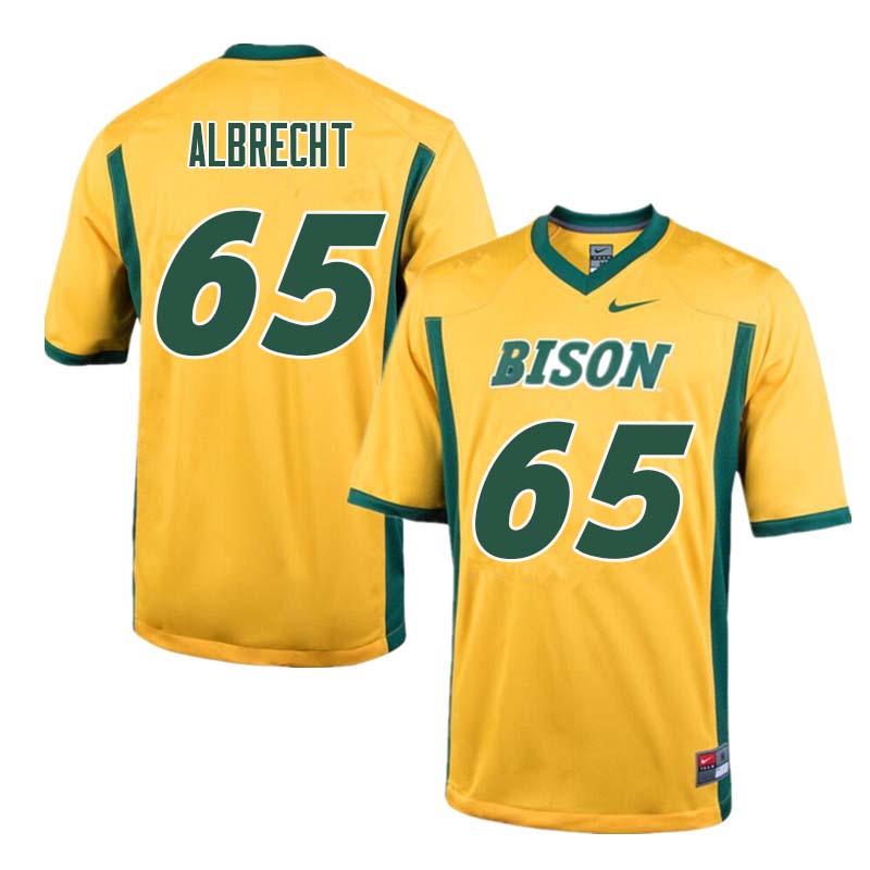 Men #65 Jack Albrecht North Dakota State Bison College Football Jerseys Sale-Yellow - Click Image to Close